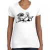 Women's Fine Jersey V-Neck Tee Thumbnail
