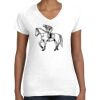 Women's Fine Jersey V-Neck Tee Thumbnail