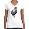 Women's Fine Jersey V-Neck Tee Thumbnail