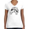 Women's Fine Jersey V-Neck Tee Thumbnail