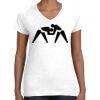 Women's Fine Jersey V-Neck Tee Thumbnail