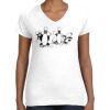 Women's Fine Jersey V-Neck Tee Thumbnail