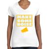 Women's Fine Jersey V-Neck Tee Thumbnail